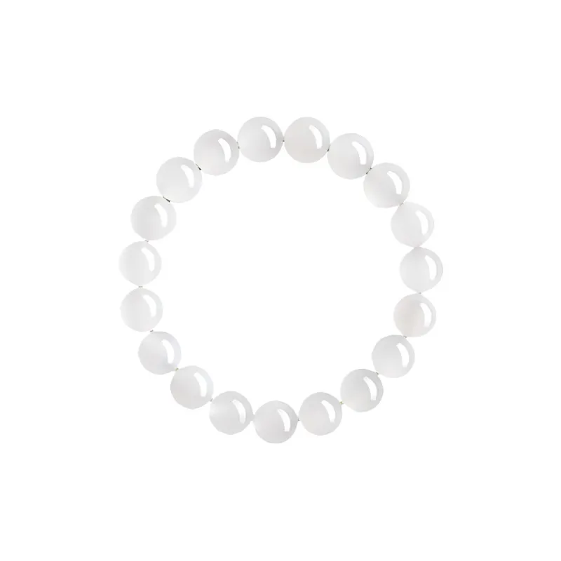 Bear Silversmith Bracelets White Jade Women's-0