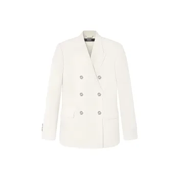 VERSACE Double-Breasted Tailored Blazer