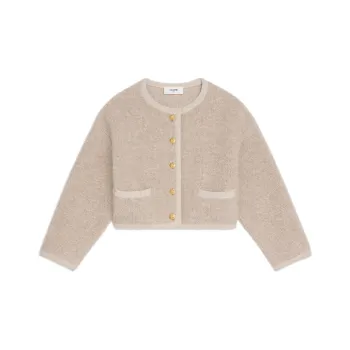 CELINE Cardigan Jacket In Alpaca Wool