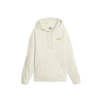 PUMA Essentials+ Essentials+ MINIMAL GOLD Hoodie Fleece Sweatshirt Women's White