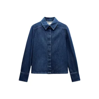 ZARA ZW Series Shirt Women's Blue