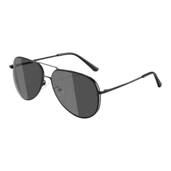 BERTHA Metal Square Sunglasses Unisex Black