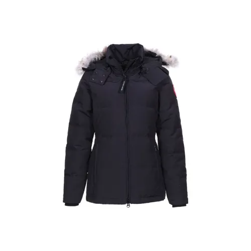 Canada Goose Chelsea Series Down Jackets Women's Dark Blue