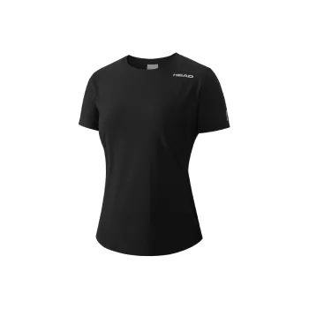 HEAD T-Shirt Women's Black Pure Color