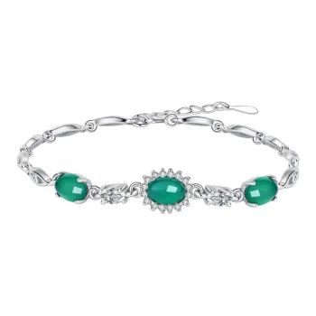LAOMIAO Natural Chalcedony Bracelets Women's