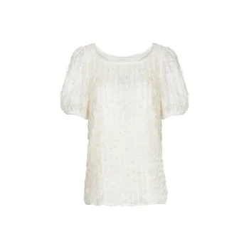 MeetMetro Chiffon Shirts Women's Apricot