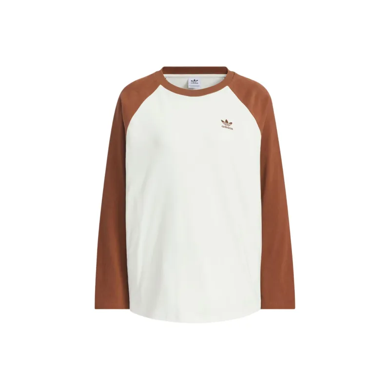 Adidas Originals Adi Color Raglan Sleeve T Shirt Women's White-0