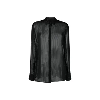 PHILIPP PLEIN Semi sheer Button down Shirt