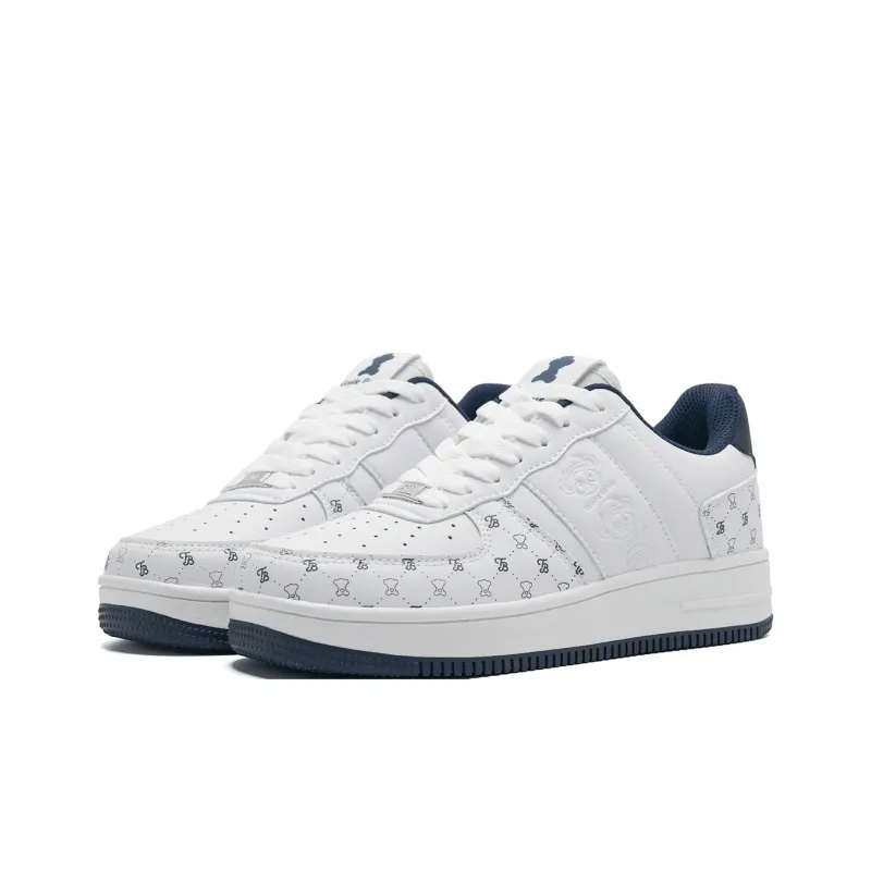 Teddy Bear Collection Coverage, Abrasion Resistant, Lightweight, And Breathable Low Top Skateboard Shoes Unisex-3