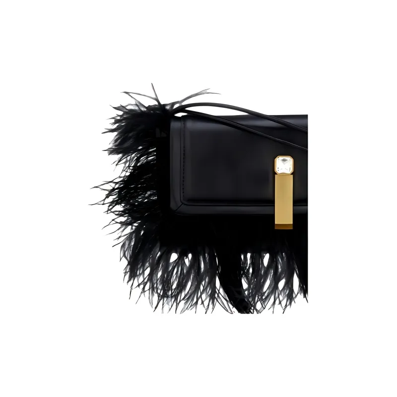 ZARA Leather Handbag Shoulder Bag Crossbody Bag Mini Women's Black-2