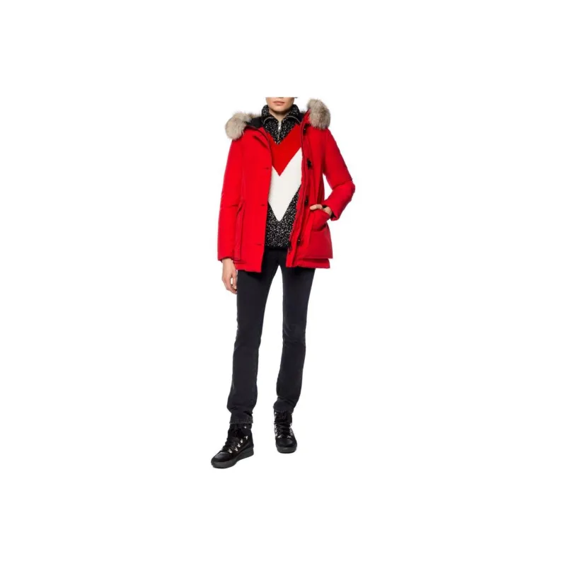 Moncler Down Jacket Women's Red-0