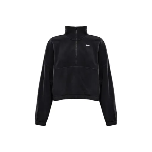 Nike One Women's Therma FIT Oversized 1/2 Zip Fleece Top