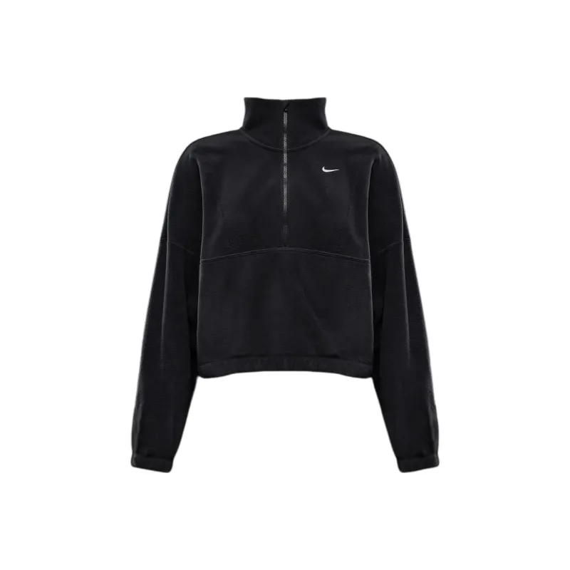 Nike One Women's Therma FIT Oversized 1/2 Zip Fleece Top-0