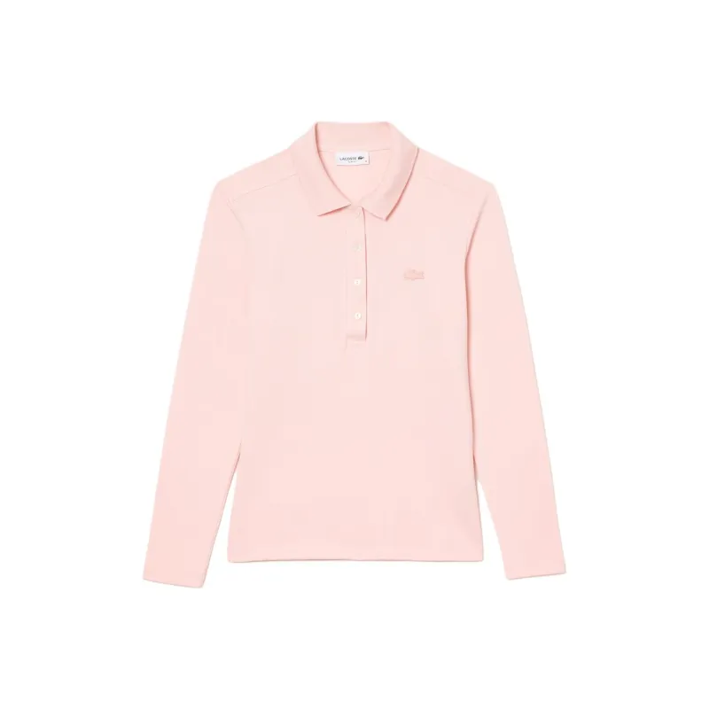 LACOSTE Piqué Stretch Polo Top-0