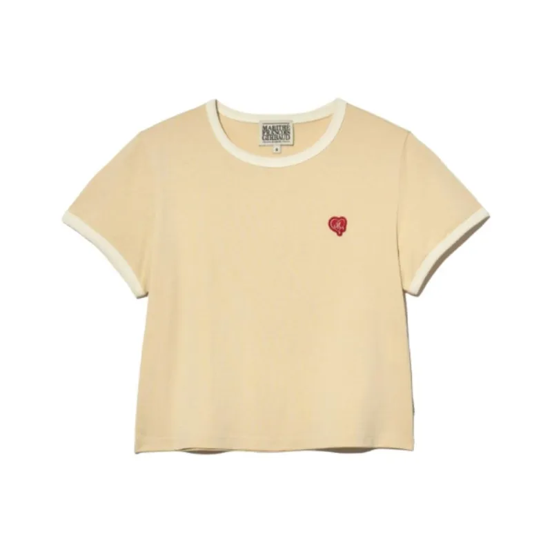 MARITHE FRANCOIS GIRBAUD Regular T Shirt Women's Butter-0