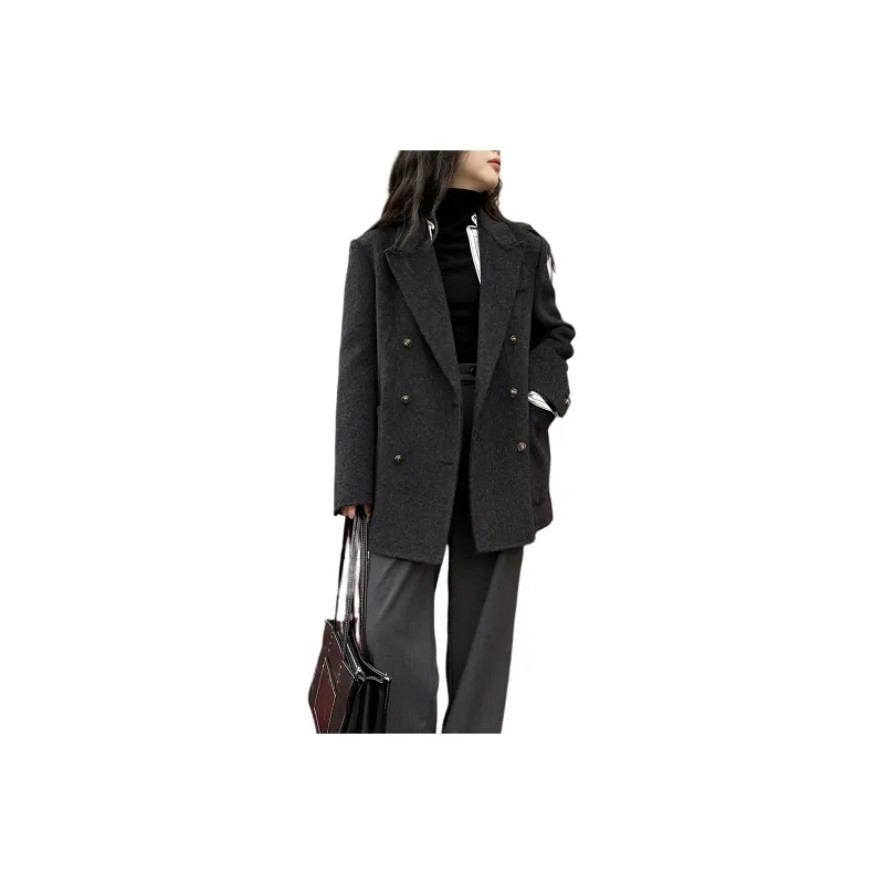 IQC Jackets Coats Women's Charcoal Gray-0