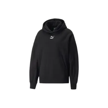 PUMA CLASSICS Classics Oversized Hoodie Women's Sweatshirt Women's Black