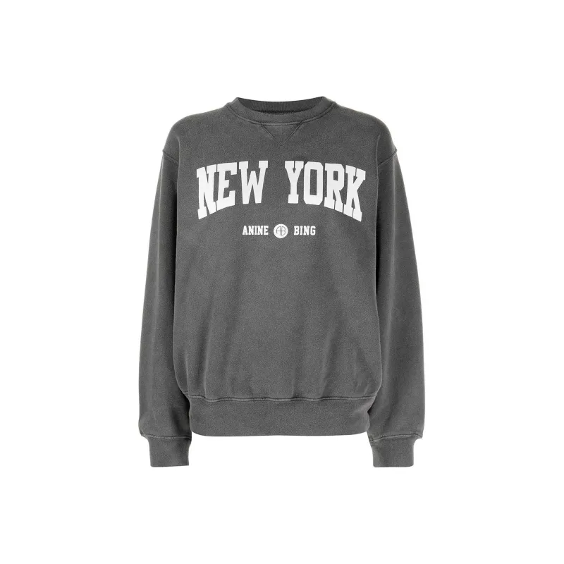 Anine Bing Ramona Printed Fleece Sweatshirt-0