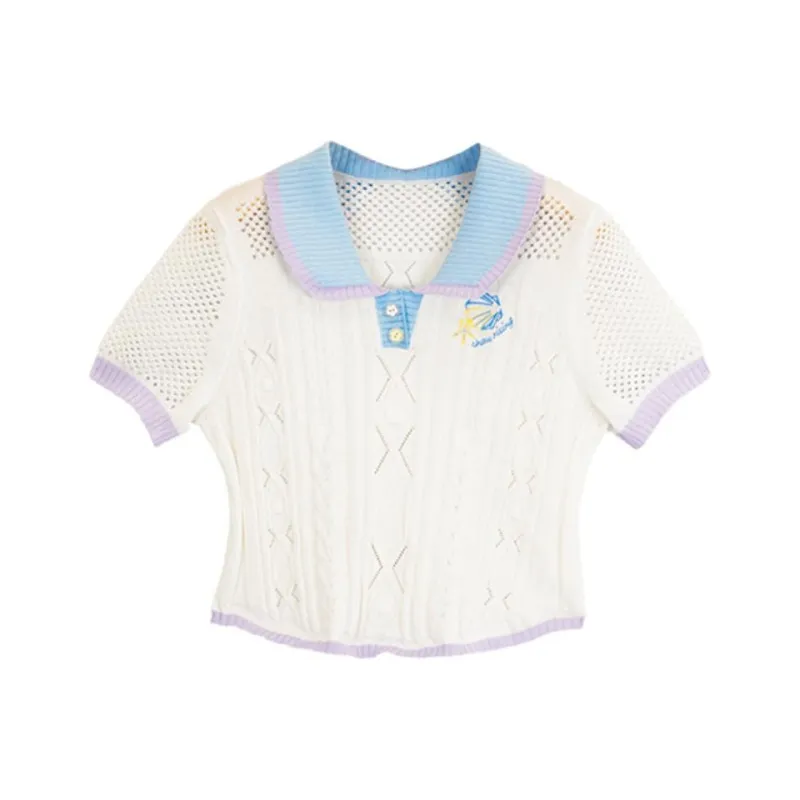 CHAU·RISING Polo Shirt Women's White-0