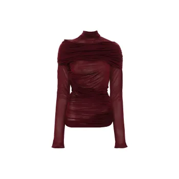 Mugler Shirts Women's Burgundy