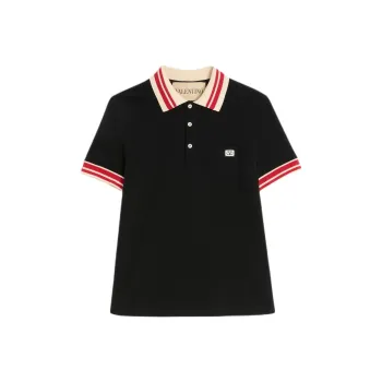 Valentino VLogo Signature patch Polo Shirt
