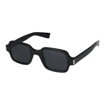 SAINT LAURENT Acetate Rectangular Sunglasses Unisex Black