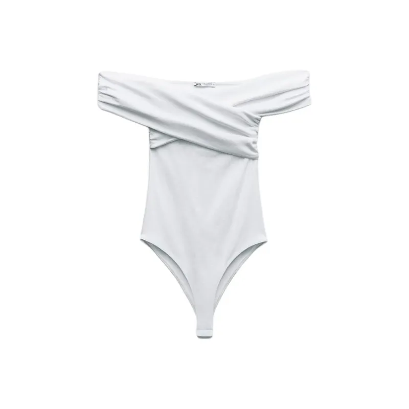 ZARA Bodysuits Women's White-0