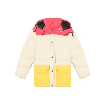 GUCCI X The North Face Down Jacket Ivory/Dark Pink/Yellow