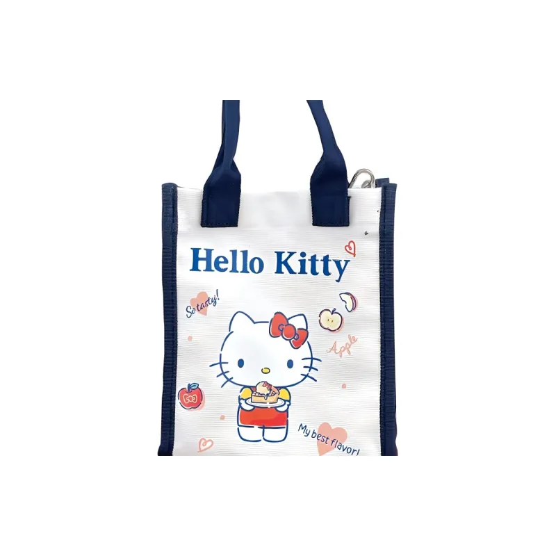 Sanrio Hello Kitty Collaboration Hello Kitty Cotton One Shoulder Handbag Women's Ecru-2