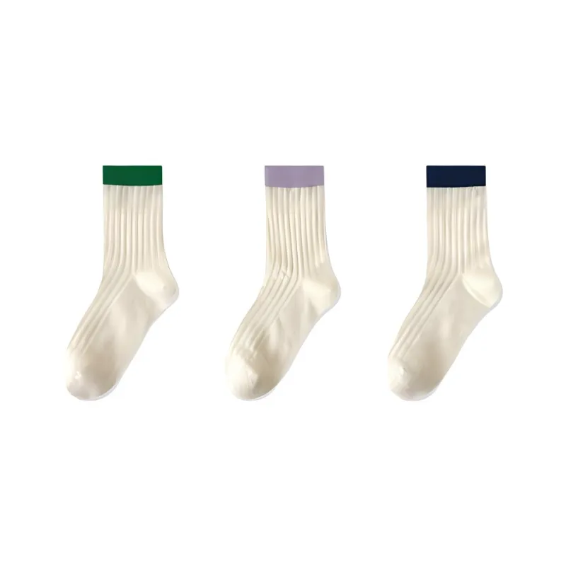 H YXIANG Mid Calf Socks Women's Combo Set-3