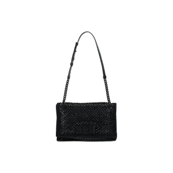 FERRAGAMO Cashmere Small Square Bag Shoulder Bag Women's Black