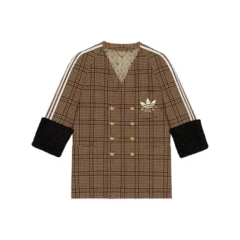 GUCCI Adidas X Gucci Co branded Series Jackets Coats Women's Camel Brown