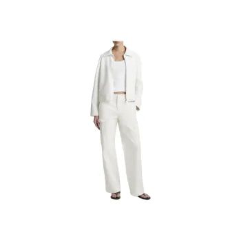 VINCE Collared Cotton-blend Jacket