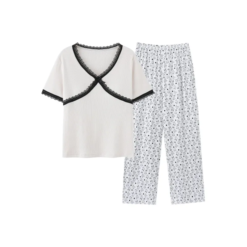 MADALLO Pajama Set Women's White-0