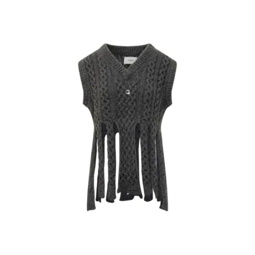COPERNI V Neck Shredded Knitted Top