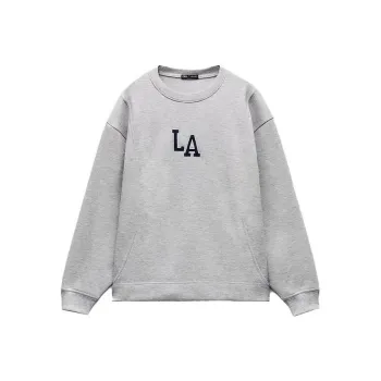 ZARA Sweatshirts Women's Zebra Print Gray
