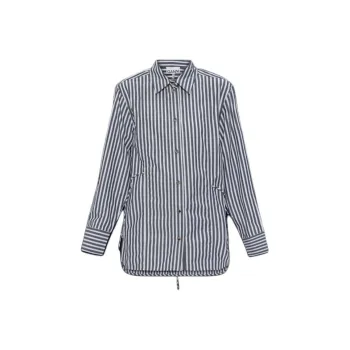 GANNI Striped Long Sleeved Shirt
