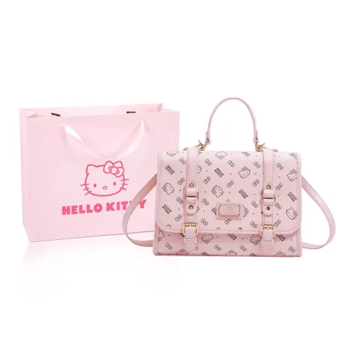 MESUCA ×Sanrio Collaboration Kitty Series PU Backpack Women's Pink/Brown/Milk Tea