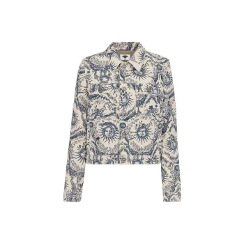 DIOR SS24 Jackets Coats Women's Marine Blue