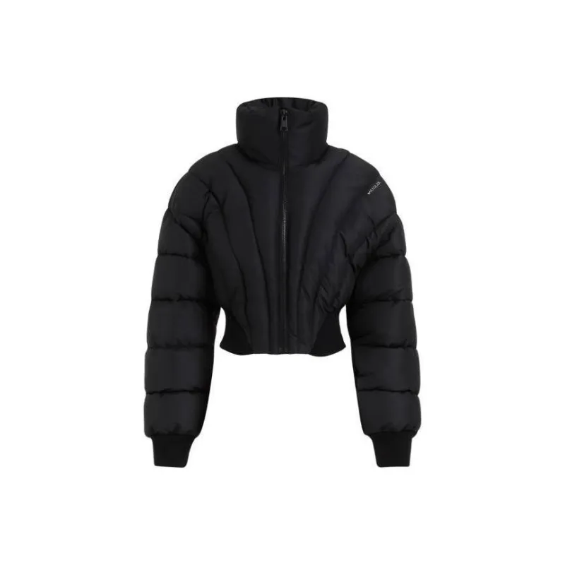 Mugler Cropped Puffer Jacket-0
