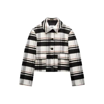 ZARA Jackets Coats Women's Stripes