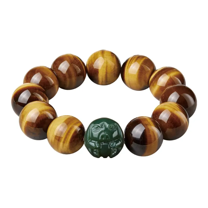 Moonstone Edge Tiger's Eye Stone Bracelets Men's-16