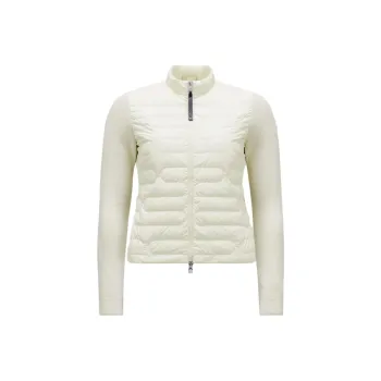 Moncler Zip-Up Knit Padded Cardigan