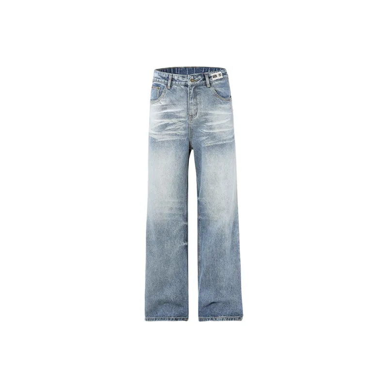 FCB ARCELONA Jeans Unisex Lightning Pattern Blue-0