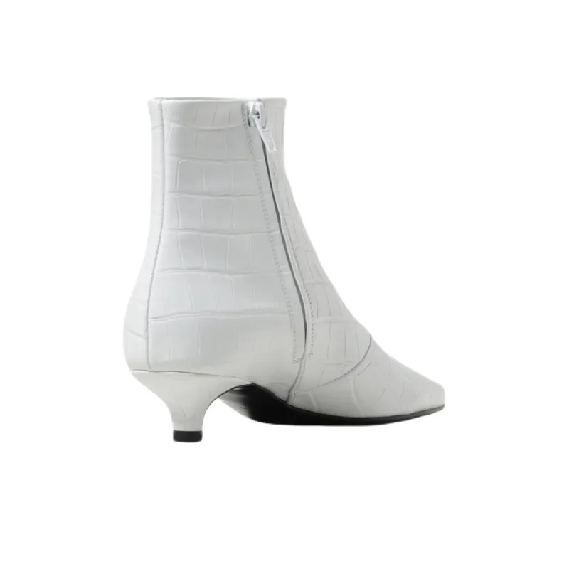 TOTEME Crocodile embossed Leather Boots Women's-4