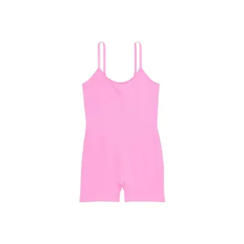 Victoria's Secret PINK THE WAVE SOFT SEAMLESS ONESIE/ Lola Pink Bodysuits Women's Laura Pink