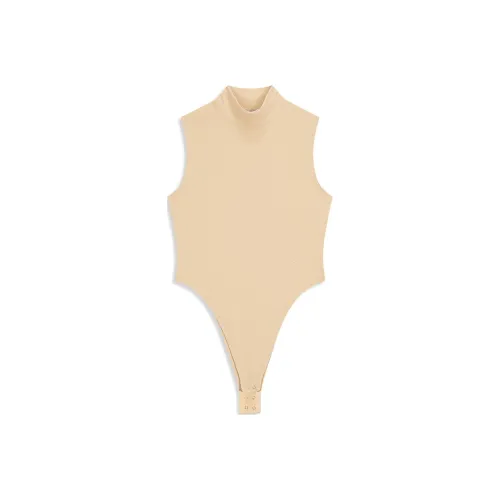 Open Yy TURTLENECK BODYSUIT Bodysuits Women's BEIGE/Beige