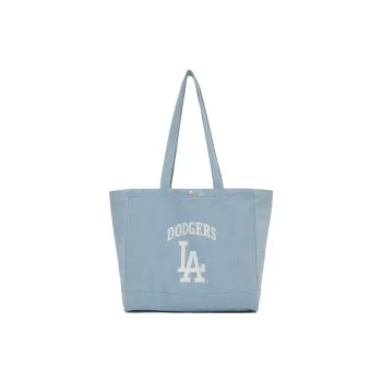 MLB Los Angeles Dodgers Cotton Shoulder Bag Tote Backpack Laptop Bag Students Portable Unisex Blue