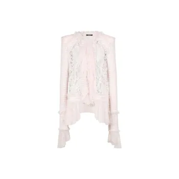 BALMAIN FW22 Jackets Coats Women's Pink White
