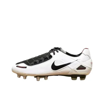 Nike Total 90 Laser Anti Slip Wear Resistant Soccer Shoes Unisex White Black